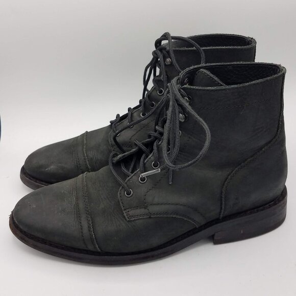 Thursday Boot Company Captain Boots Mens 10 Matte Black Leather 21035 2833 Size: main image 8
